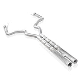 15-17 Ford Mustang GT Stainless Works M15CB3-LMF 3in Catback H-Pipe Retro Chambered Mufflers 3in Cores